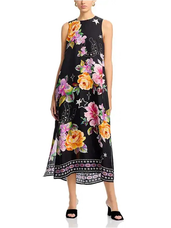 Johnny Was Jade Karolina Tea Length Dress